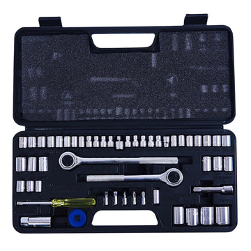 52pc SOCKET SET 1_4, 3_8 & 1_2 INCH