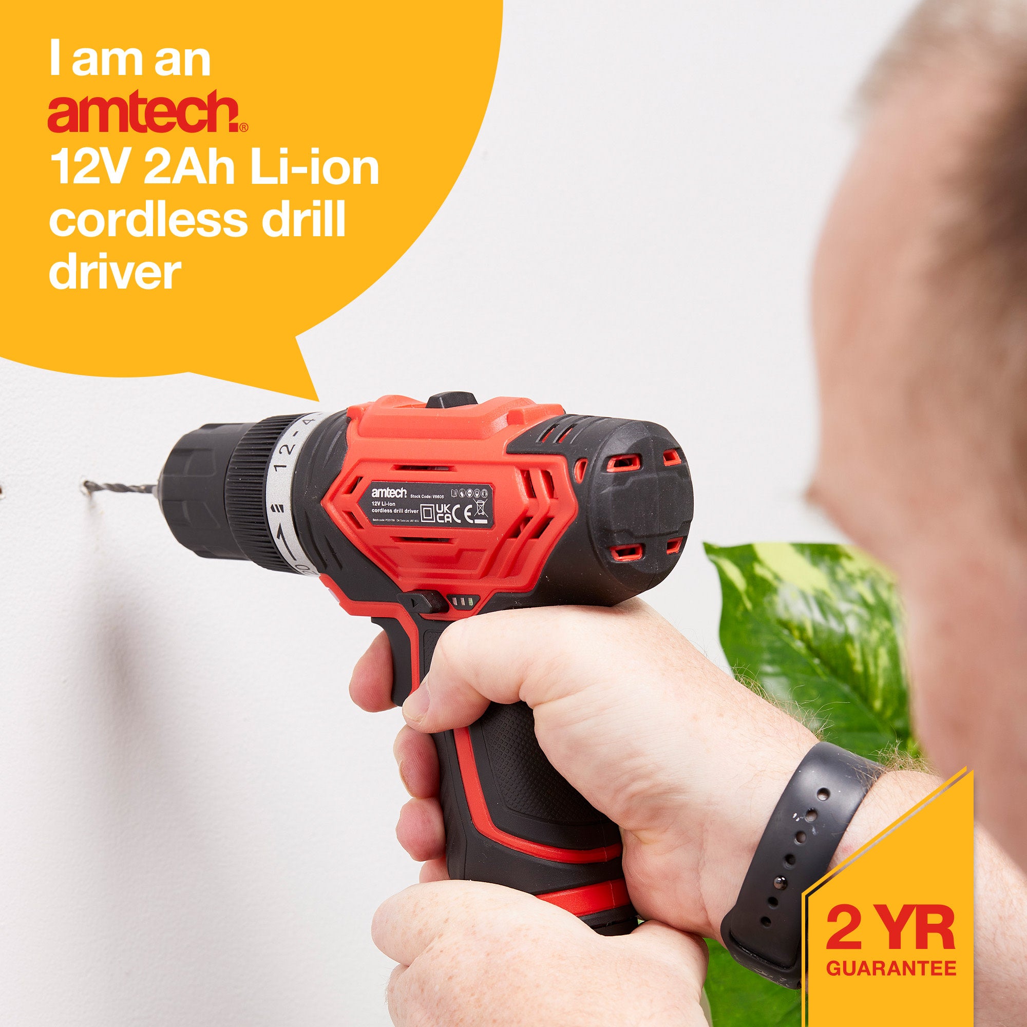 12V 2Ah Li-Ion Cordless Drill Driver - Fallback Image