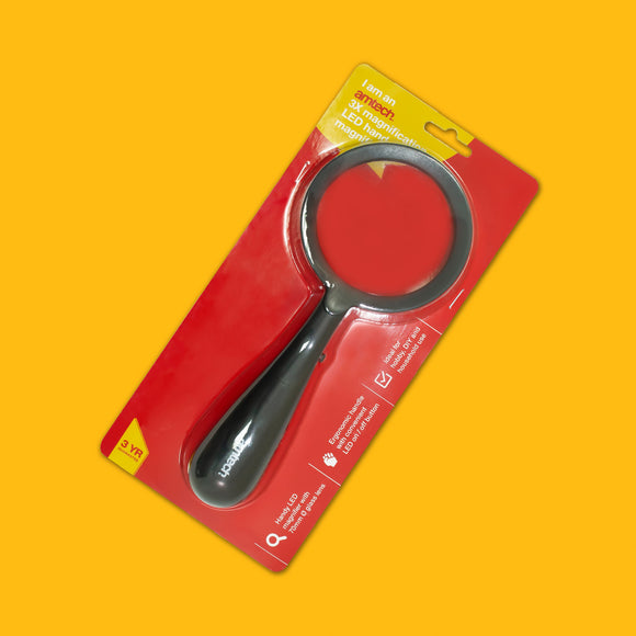 3X MAGNIFICATION LED HAND MAGNIFIER