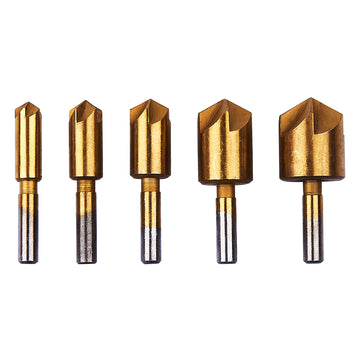5pc TITANIUM COATED COUNTERSINK BIT SET