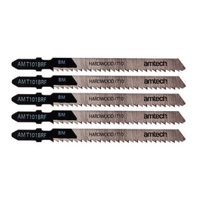 5pc REVERSE CUT WOOD JIGSAW BLADE SET ( AMT101BRF)