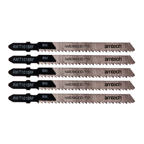 5pc REVERSE CUT WOOD JIGSAW BLADE SET ( AMT101BRF)