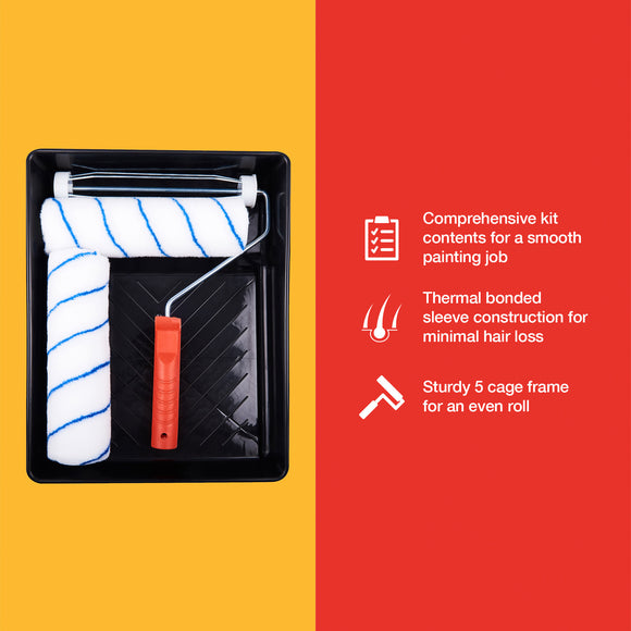 MEDIUM PILE 9" ROLLER TRAY KIT