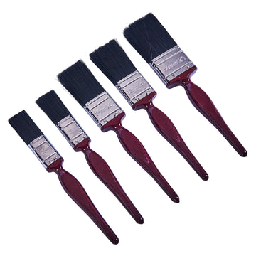5pc NO BRISTLE LOSS PAINT BRUSH SET - CLASSIC HANDLE
