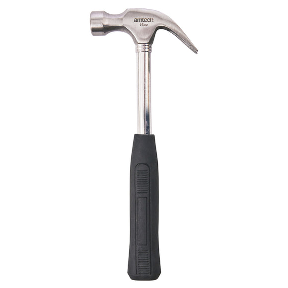 16oz (450g) POLISHED CLAW HAMMER - STEEL SHAFT