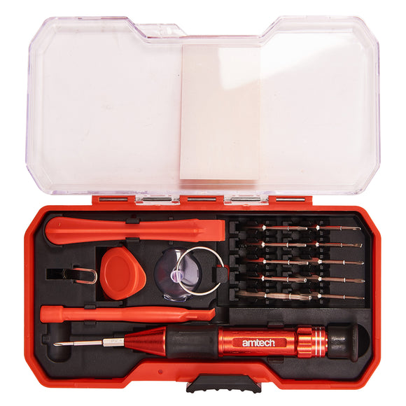 17pc PRECISION PHONE & COMPUTER REPAIR TOOL SET