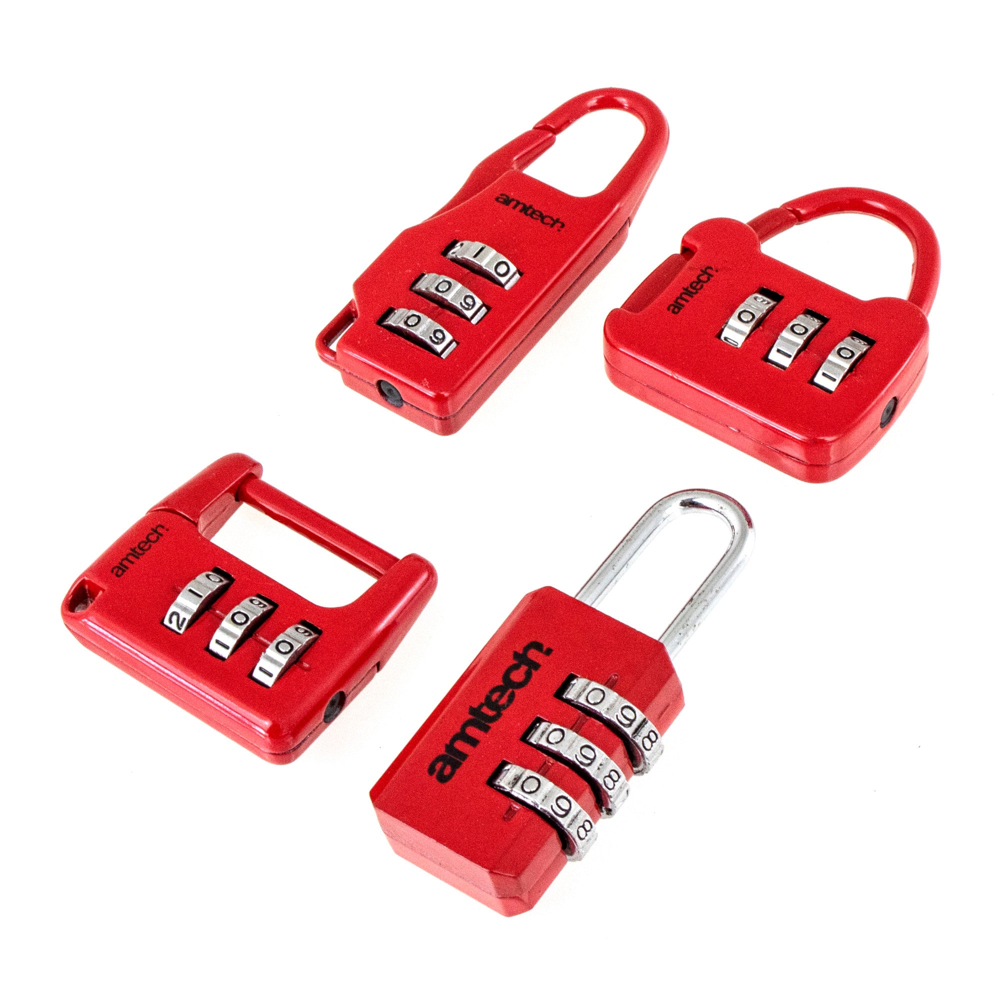 Amtech T1153 4 Piece combination padlock set | Amtech DIY