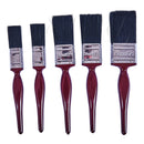 5pc NO BRISTLE LOSS PAINT BRUSH SET - CLASSIC HANDLE