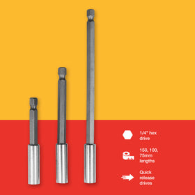 3pc MAGNETIC BIT HOLDER SET