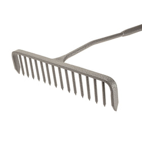 16-TOOTH ALL STEEL ROUND TOOTH TARMAC RAKE