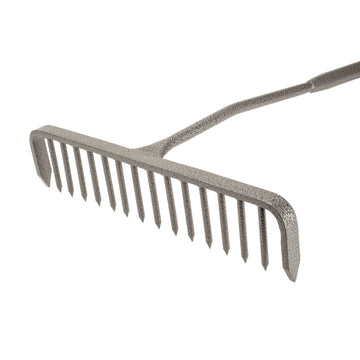 16-TOOTH ALL STEEL ROUND TOOTH TARMAC RAKE