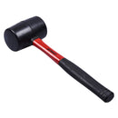 16oz (450g) BLACK RUBBER MALLET - FIBREGLASS SHAFT