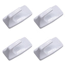 4pc RECTANGULAR REMOVABLE SELF-ADHESIVE HOOK SET (2.8 X 5.2 cm)