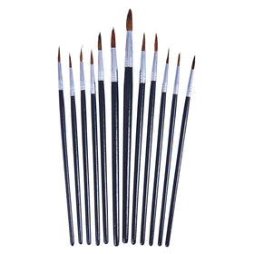 12pc FINE POINTED TIP ART BRUSH SET