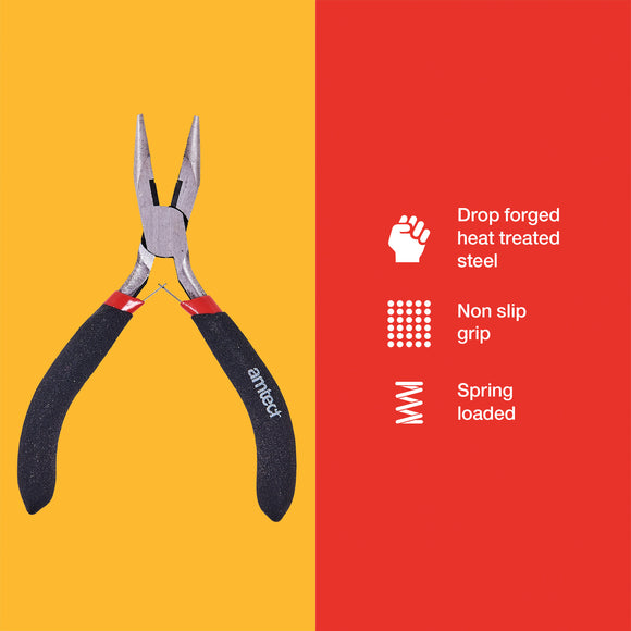 MINI LONG NOSE PLIERS WITH SPRING
