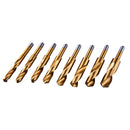 8pc 1/2" HSS TITANIUM NITRIDE BLACKSMITHS DRILL BIT SET