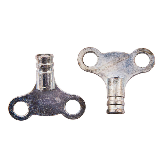 2pc RADIATOR KEYS (CLOCK TYPE)