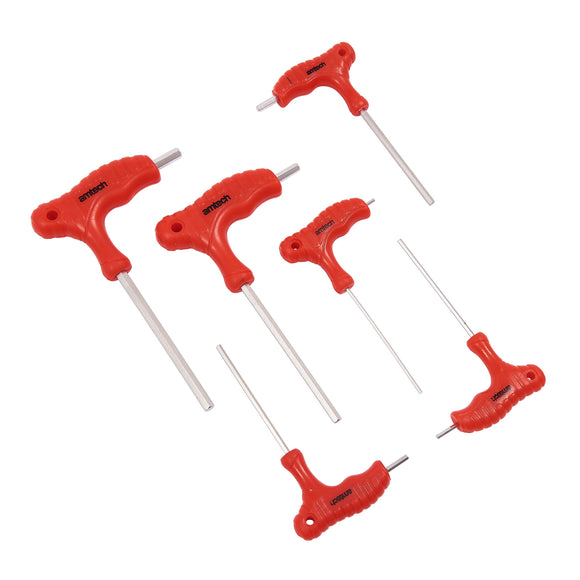 6pc T-HANDLE HEX KEY SET