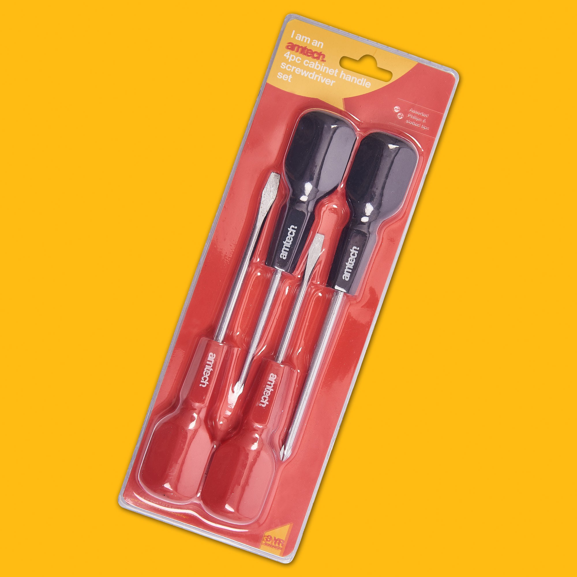 4pc CABINET HANDLE SCREWDRIVER SET