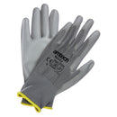 LIGHT DUTY PU COATED PALM GLOVES GREY MEDIUM (SIZE:8)