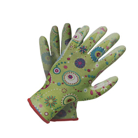 GARDEN GLOVES GREEN LARGE (SIZE:9)