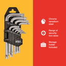 9pc L TYPE TORX KEY