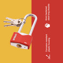 40mm LONG SHACKLE RHOMBIC CHROME PLATED IRON PADLOCK