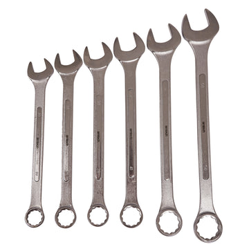 6pc JUMBO COMBINATION METRIC SPANNER SET