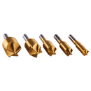 5pc TITANIUM COATED COUNTERSINK BIT SET