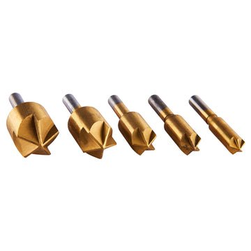 5pc TITANIUM COATED COUNTERSINK BIT SET