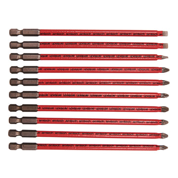 10pc 150mm NON-SLIP BITS