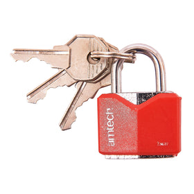 25mm RHOMBIC CHROME PLATED IRON PADLOCK