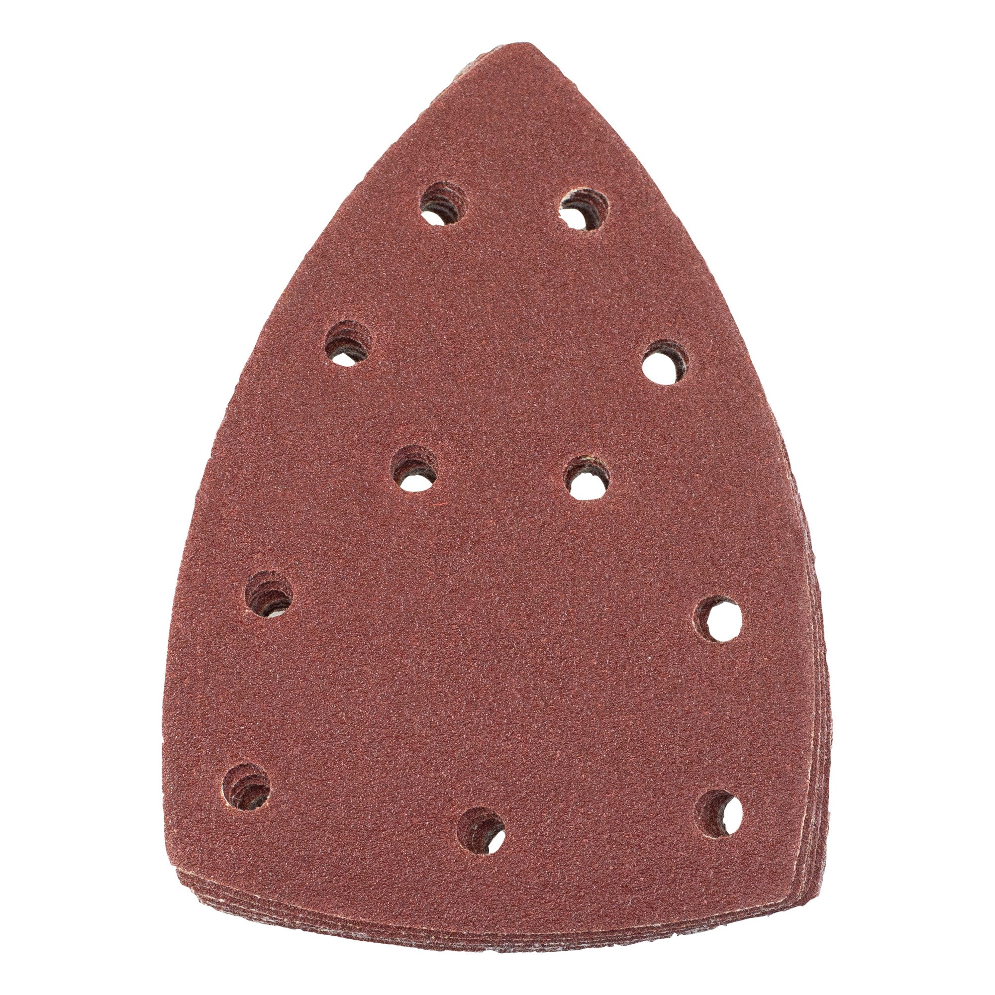 10pcs HOOK AND LOOP DELTA SANDING SHEET (P80 GRIT) (150X150X100MM)