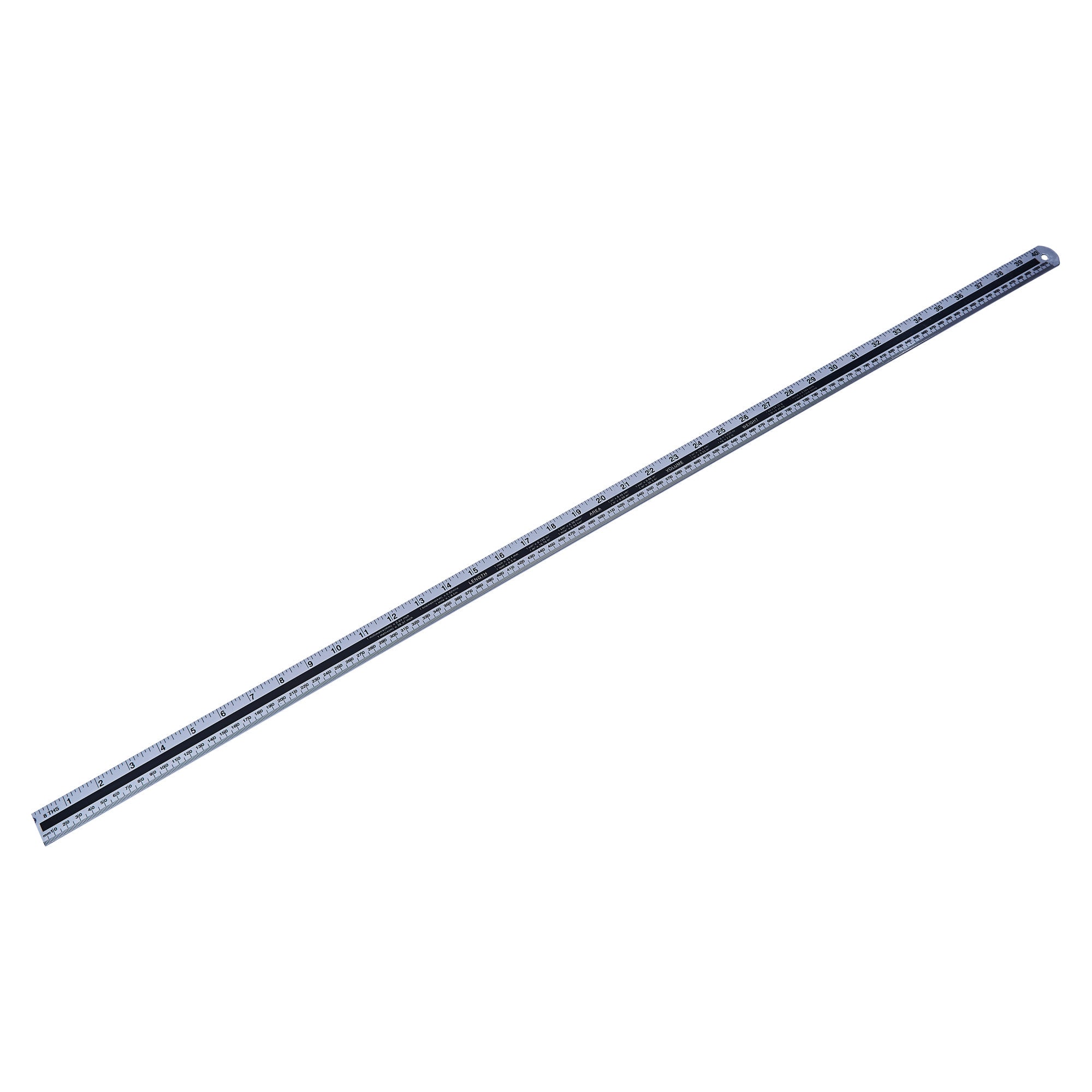 1m ALUMINIUM RULE