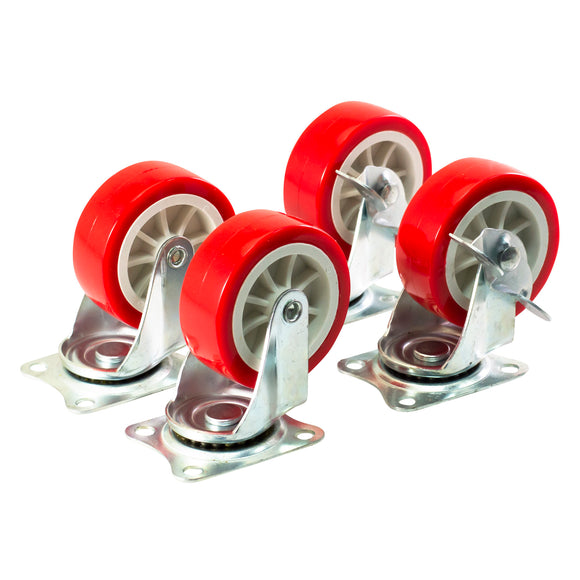 4pcs 75mm (3") SWIVEL CASTOR SET (200KG LOADING CAPACITY)