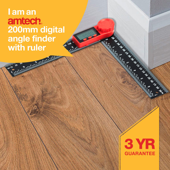 200mm DIGITAL ANGLE FINDER WITH RULER