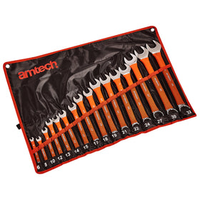 16pc COMBINATION CUSHION GRIP METRIC SPANNER SET