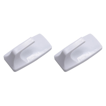 2pc RECTANGULAR REMOVABLE SELF-ADHESIVE HOOK SET (6.5x3 cm)