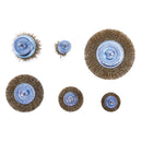 6pc WIRE WHEEL BRUSH SET