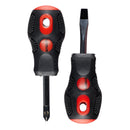 2pc STUBBY SCREWDRIVER SET (PZ2 AND SLOTTED 6MM)