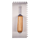 11" NOTCHED 8x8mm FLOAT TROWEL - WOODEN HANDLE