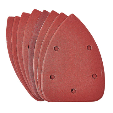 10pc  DELTA SANDING SHEET SET (P240 GRIT ) (140x140x100MM)