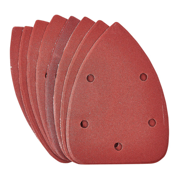 10pc  DELTA SANDING SHEET SET (P240 GRIT ) (140x140x100MM)