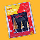 3pc HIGH SPEED STEEL STEP DRILL SET (LARGE)
