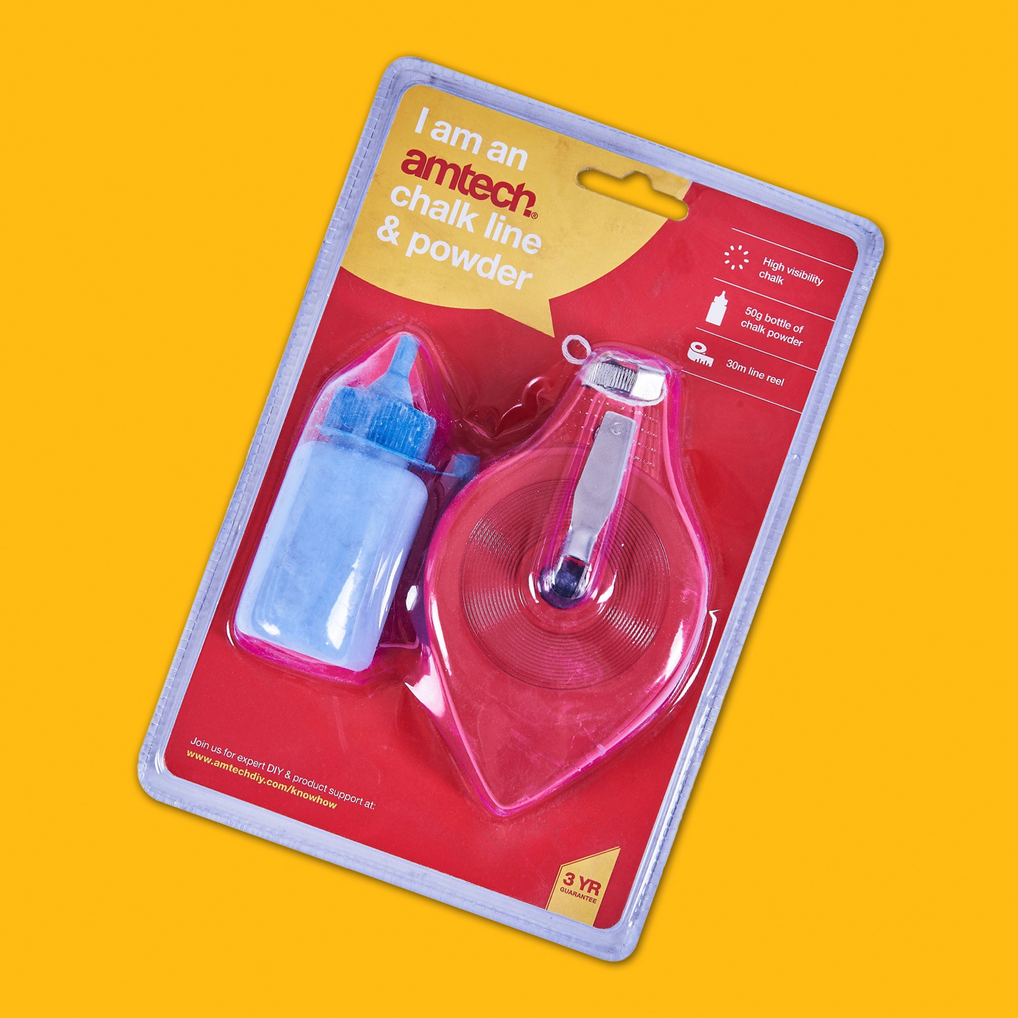 100ft Reel Chalk Line – Classic Layout Tool – Unbranded