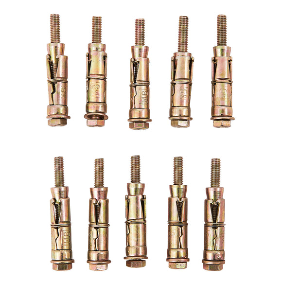 10pc M6 x 60mm EXPANSION BOLTS