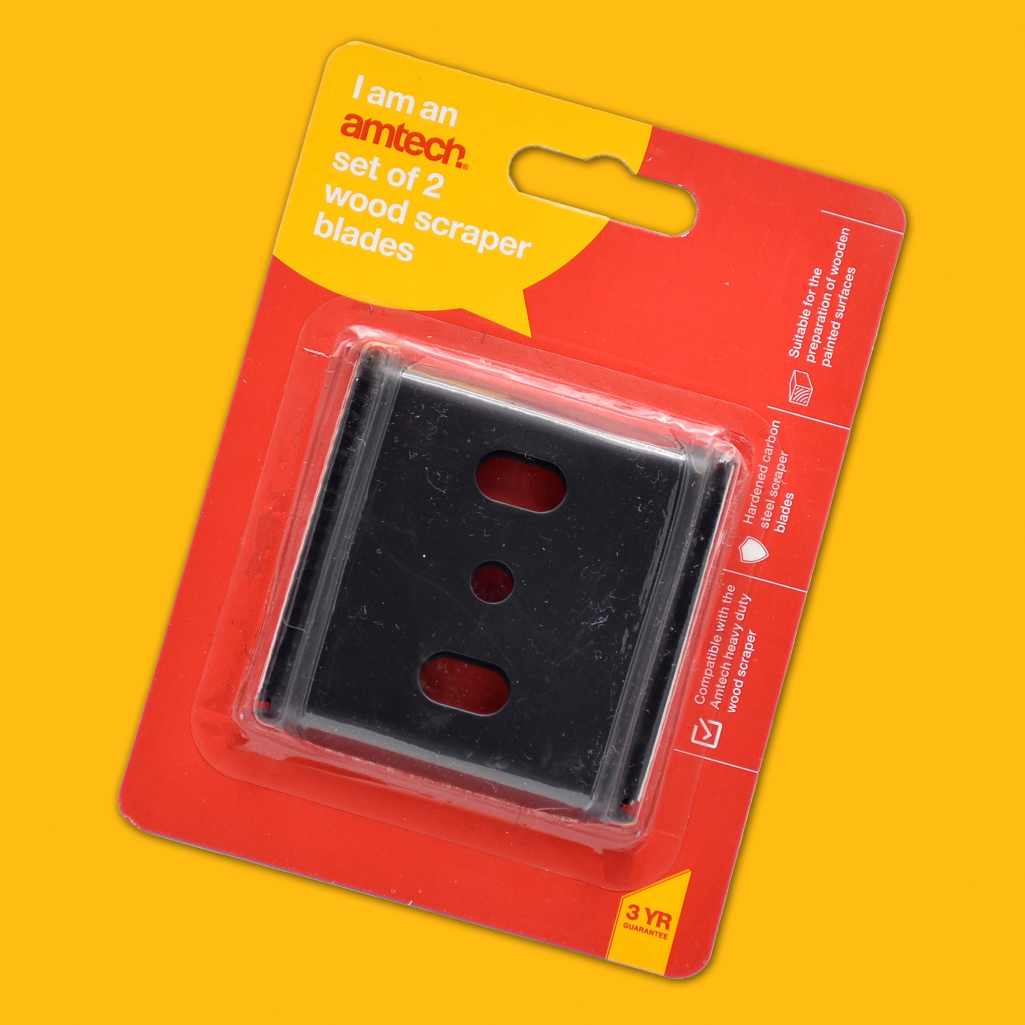 2pc 2.5" 4-EDGE WOOD SCRAPER BLADE SET