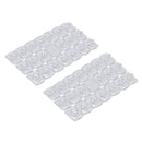 40pcs TRANSPARENT SELF-ADHESIVE HANDY HOOK SET (1.8 x1.3cm)