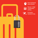 4 DIGIT COMBINATION PADLOCK