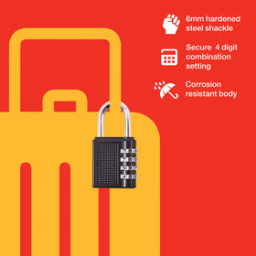 4 DIGIT COMBINATION PADLOCK